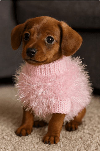 Fluffy Pink Sweater For Your Floof